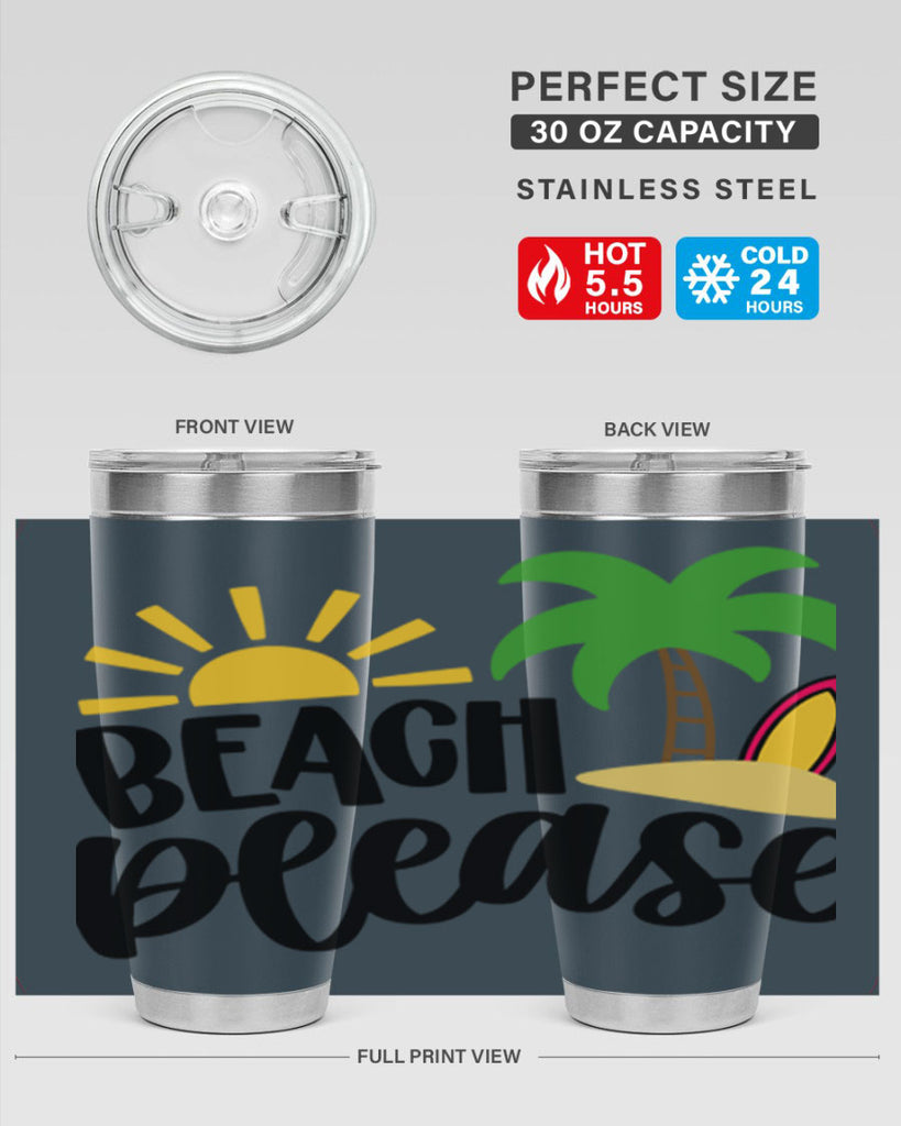 Beach Please Style 51#- summer- Tumbler