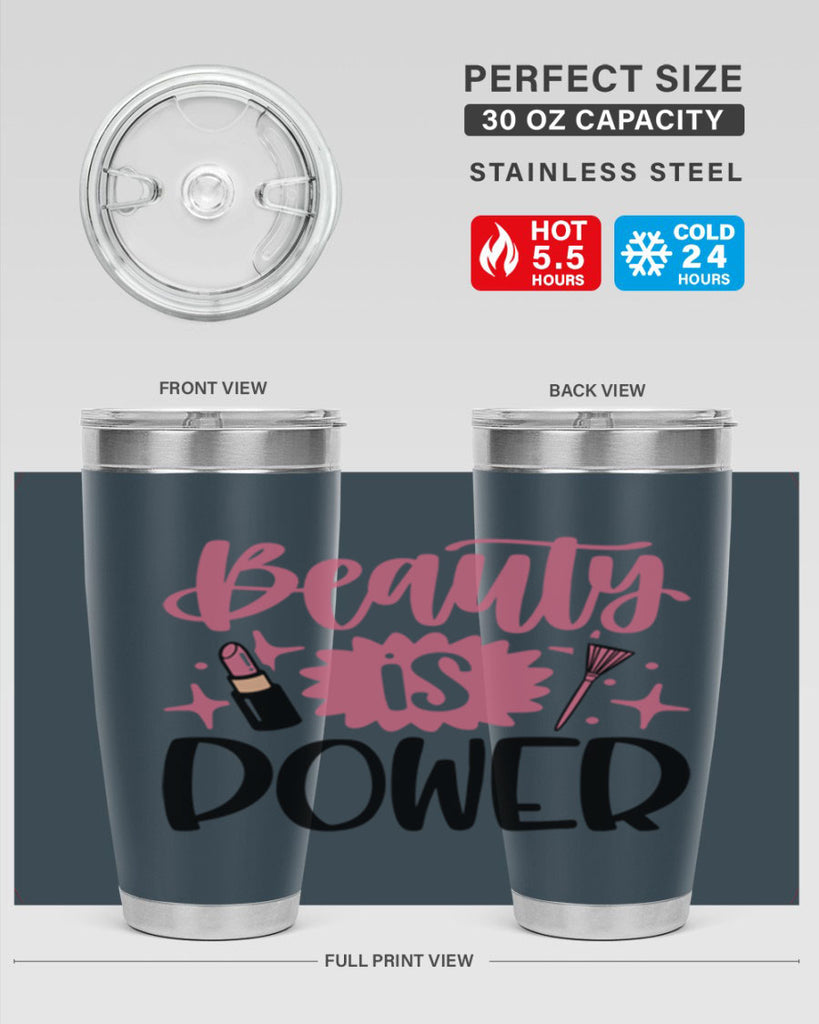 Beauty Is Power Style 135#- make up- Tumbler