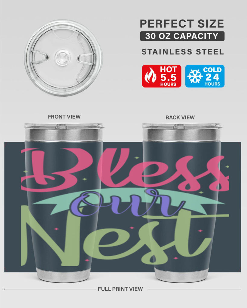 Bless our nest 49#- spring- Tumbler