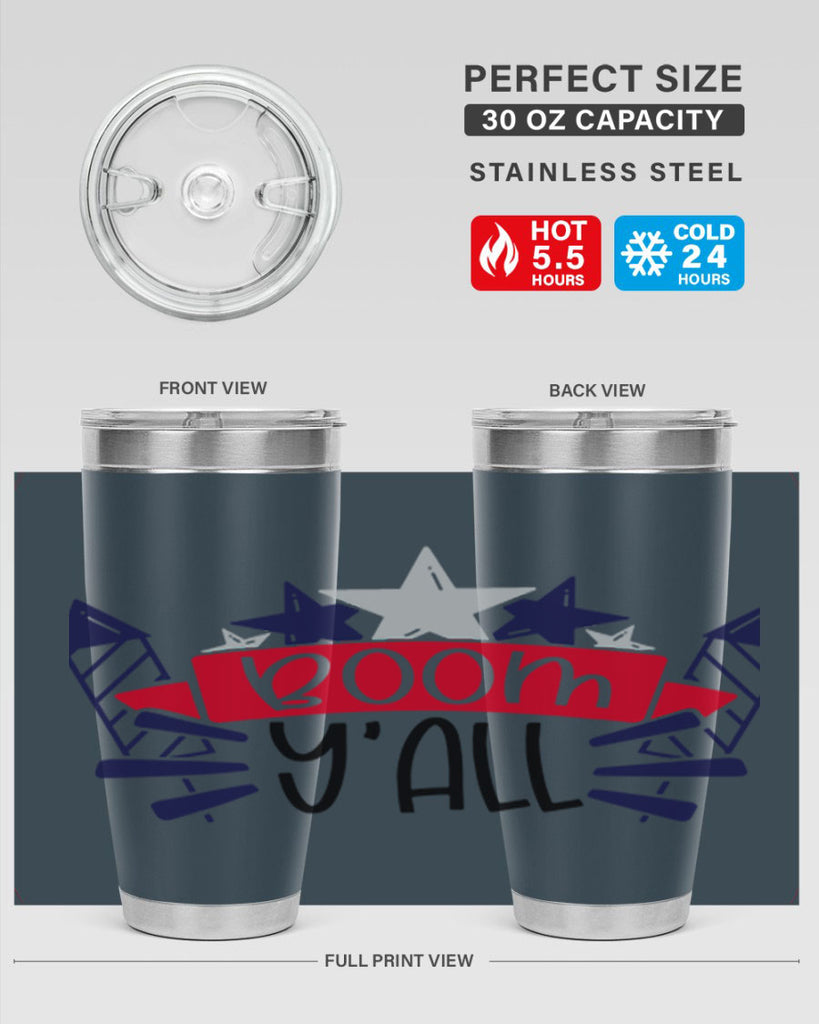 Boom Yall Style 146#- Fourt Of July- Tumbler