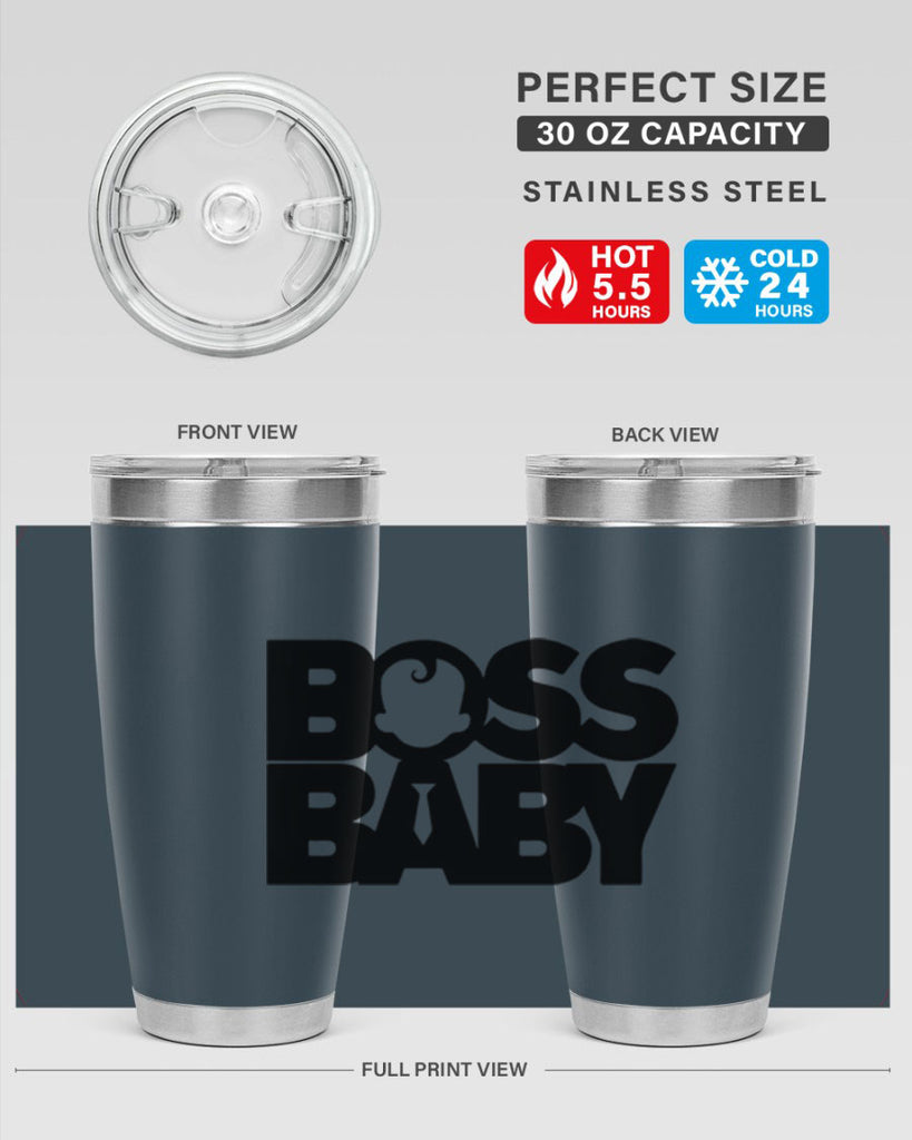 Boss Baby On Board 1#- black words phrases- Cotton Tank