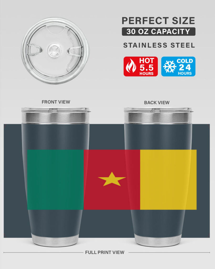 Cameroon 167#- world flags- Tumbler