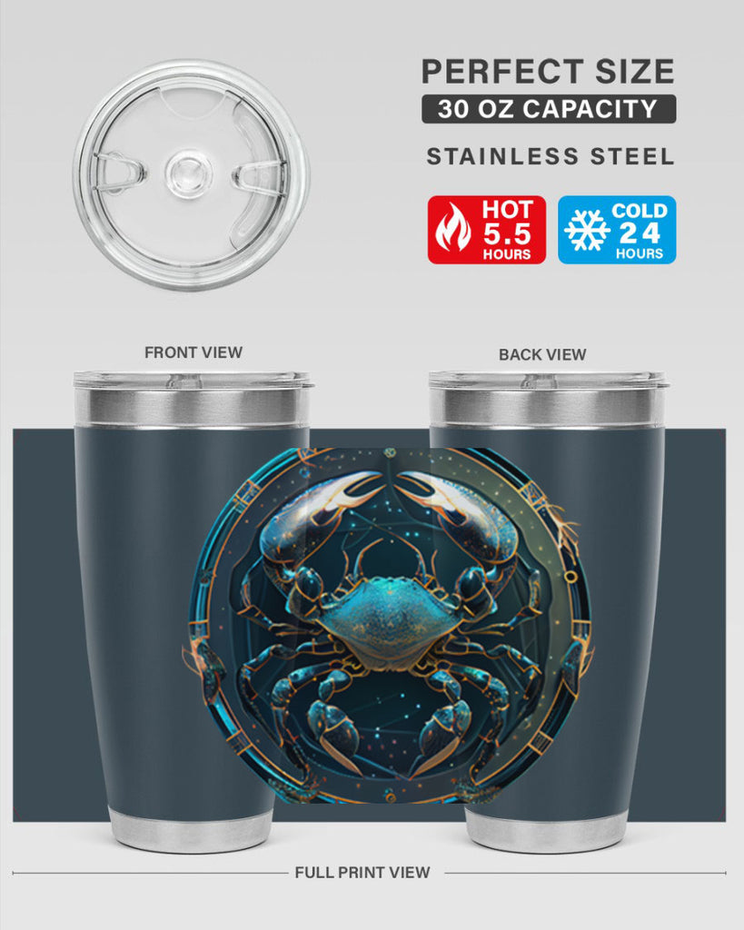 Cancer 147#- zodiac- Tumbler