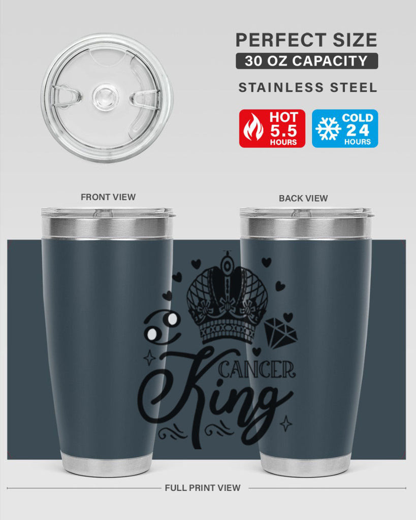 Cancer king 158#- zodiac- Tumbler