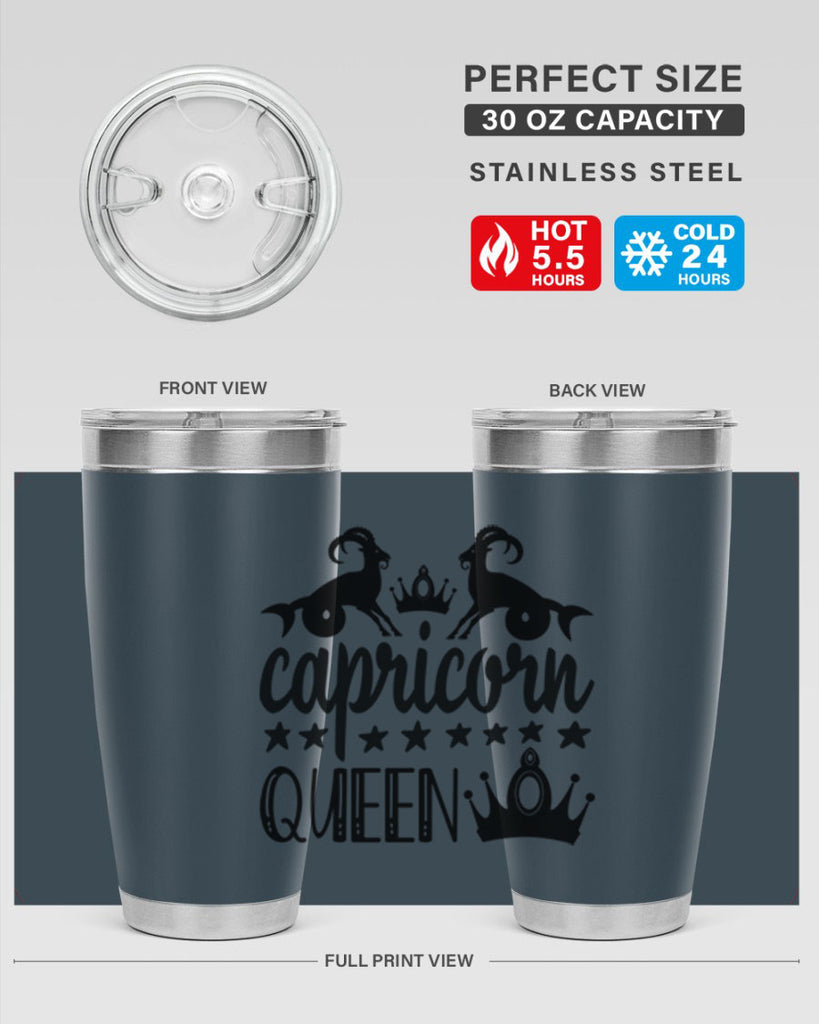 Capricorn queen 195#- zodiac- Tumbler