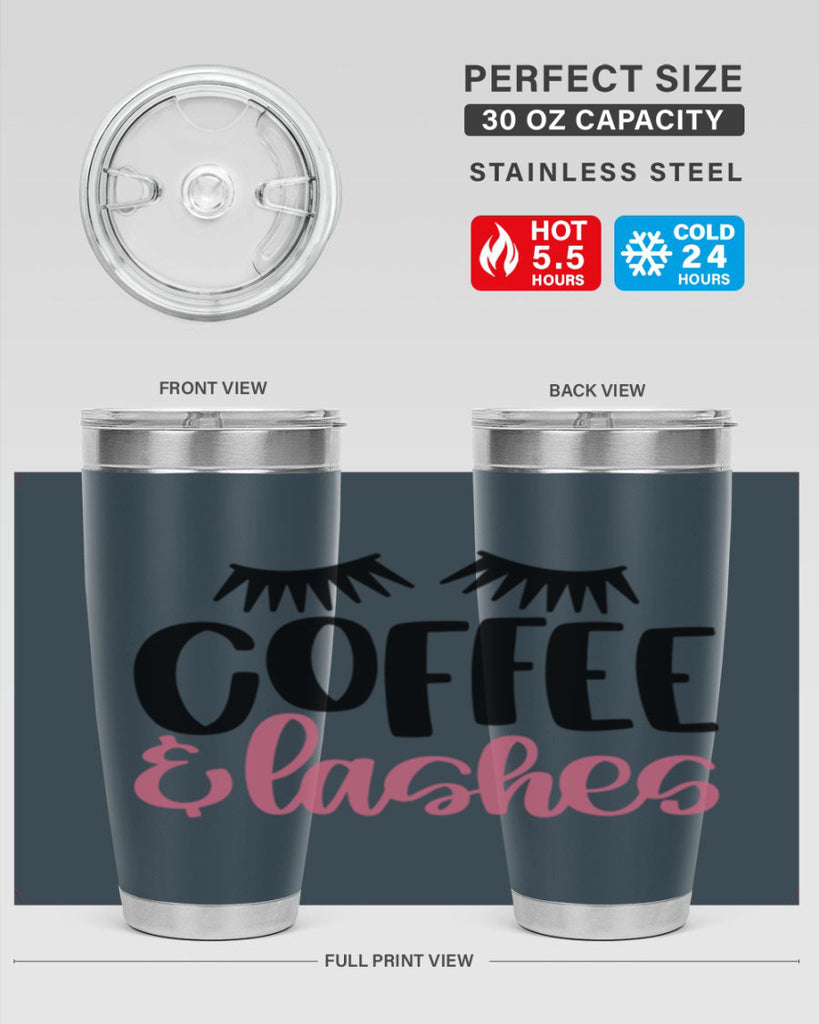Coffee Lashes Style 110#- make up- Tumbler