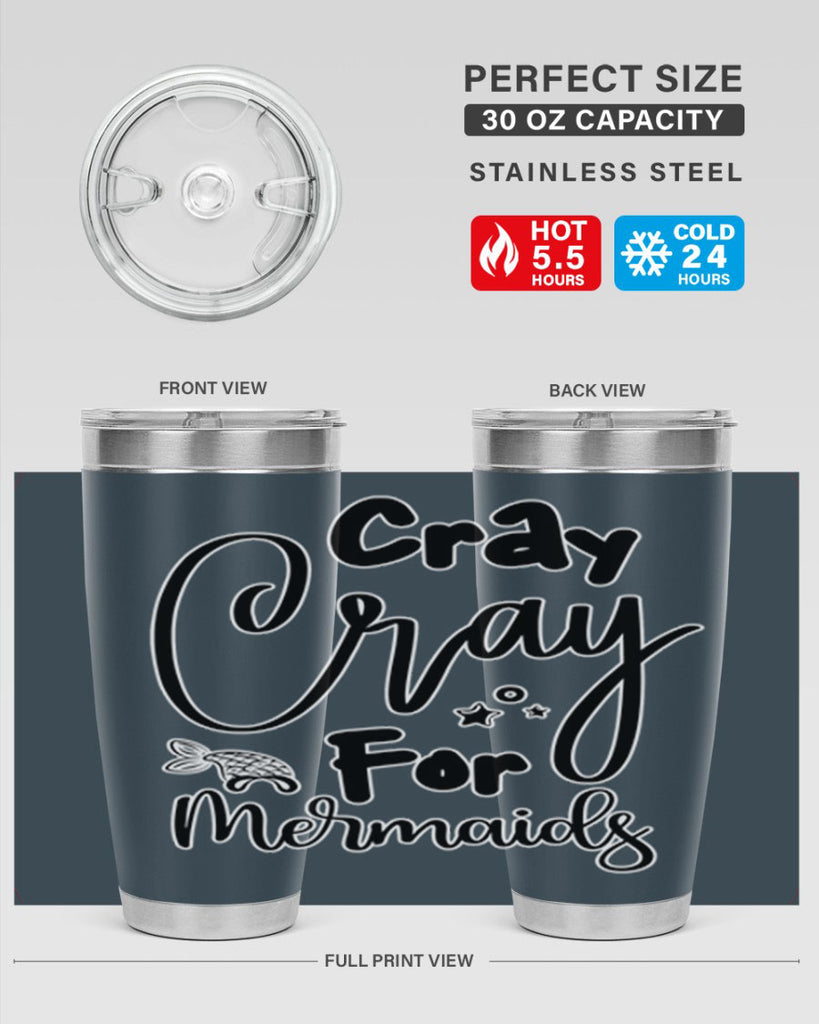 Cray Cray For Mermaids 88#- mermaid- Tumbler