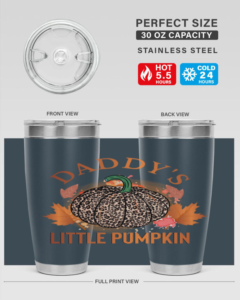 Daddys Little Pumpkin 67#- fall- Tumbler