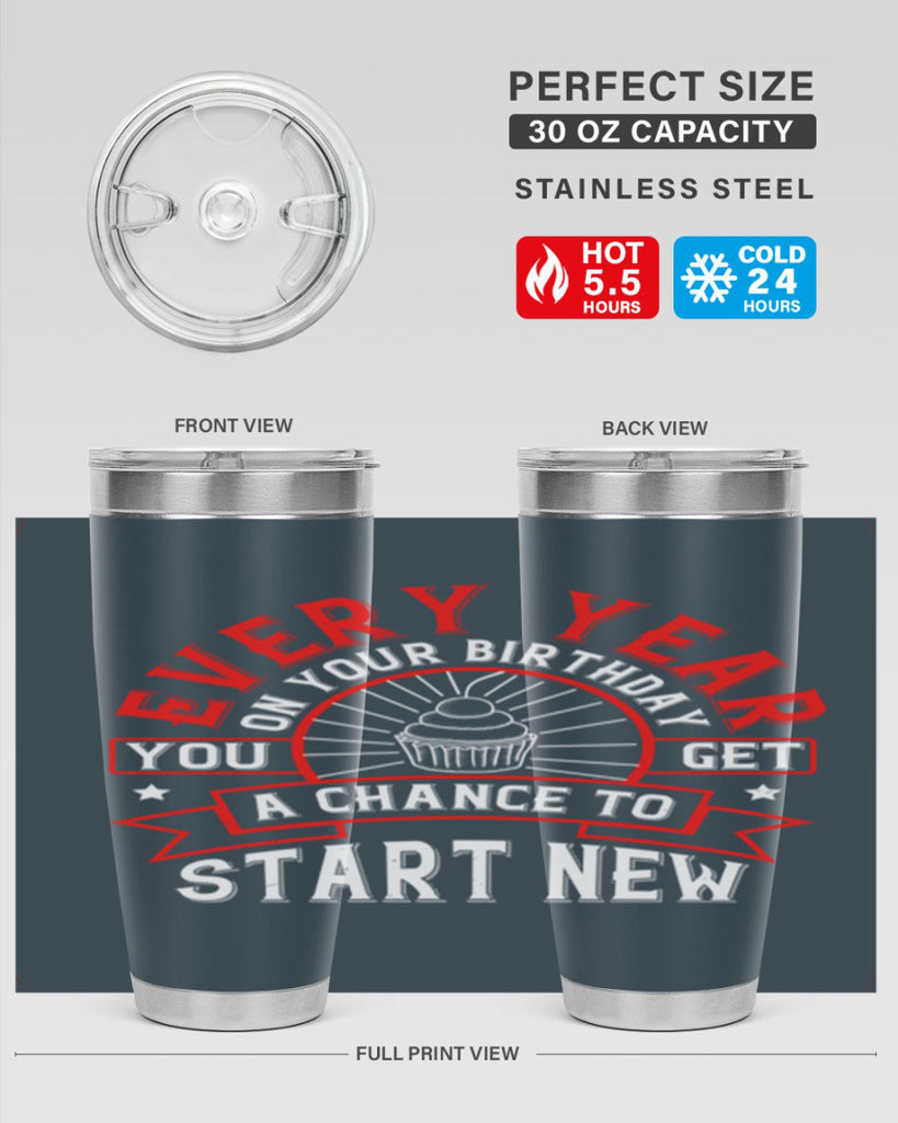 Every year on your birthday you get a chance to start new Style 86#- birthday- tumbler