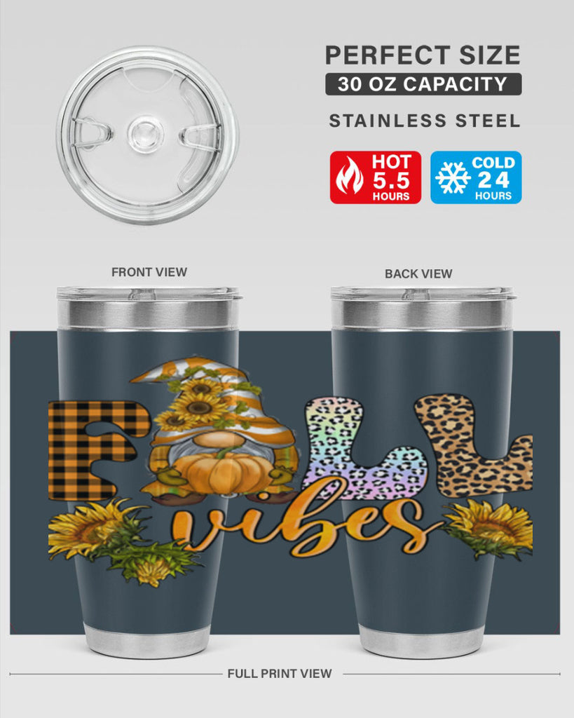 FallVibesFallGnome 164#- fall- Tumbler