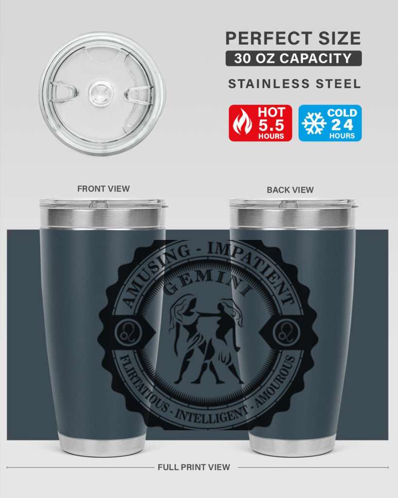Gemini 11#- zodiac- Tumbler