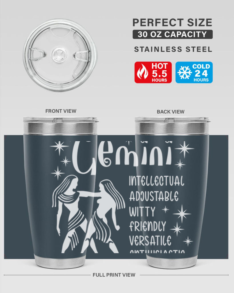 Gemini 221#- zodiac- Tumbler