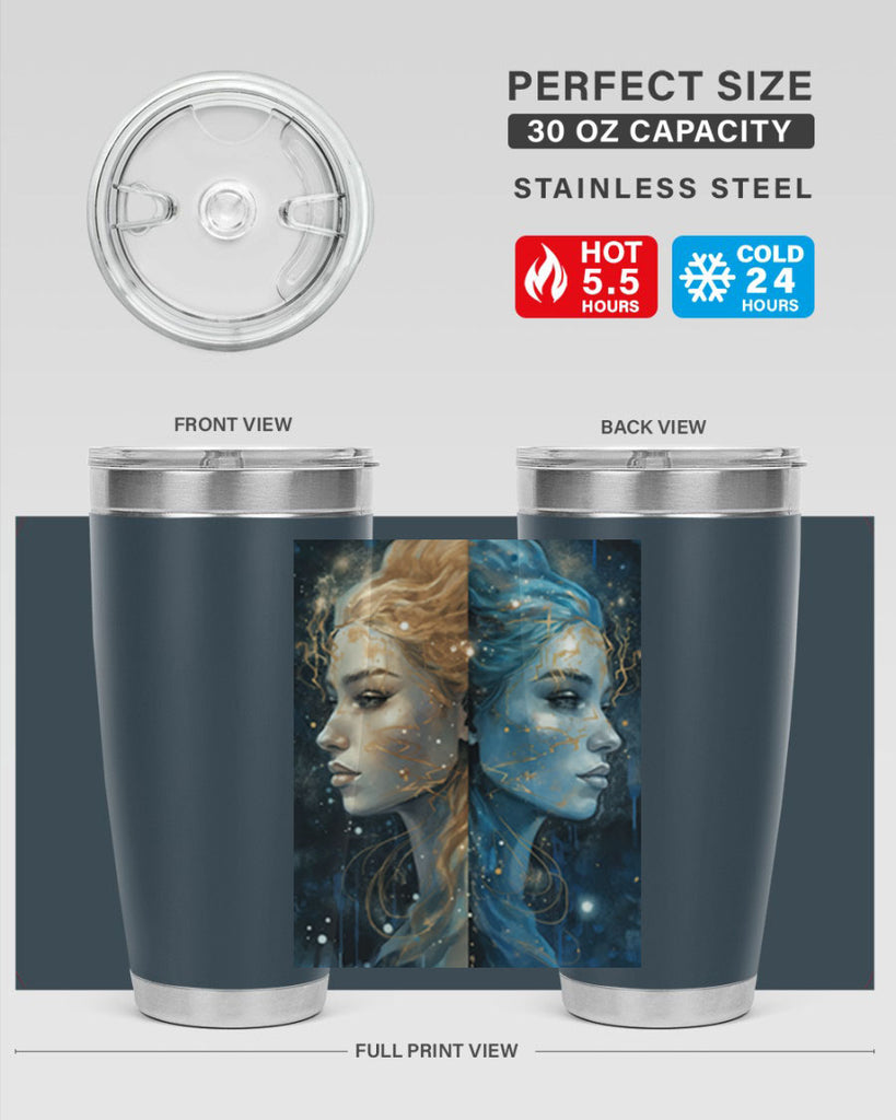 Gemini 56#- zodiac- Tumbler