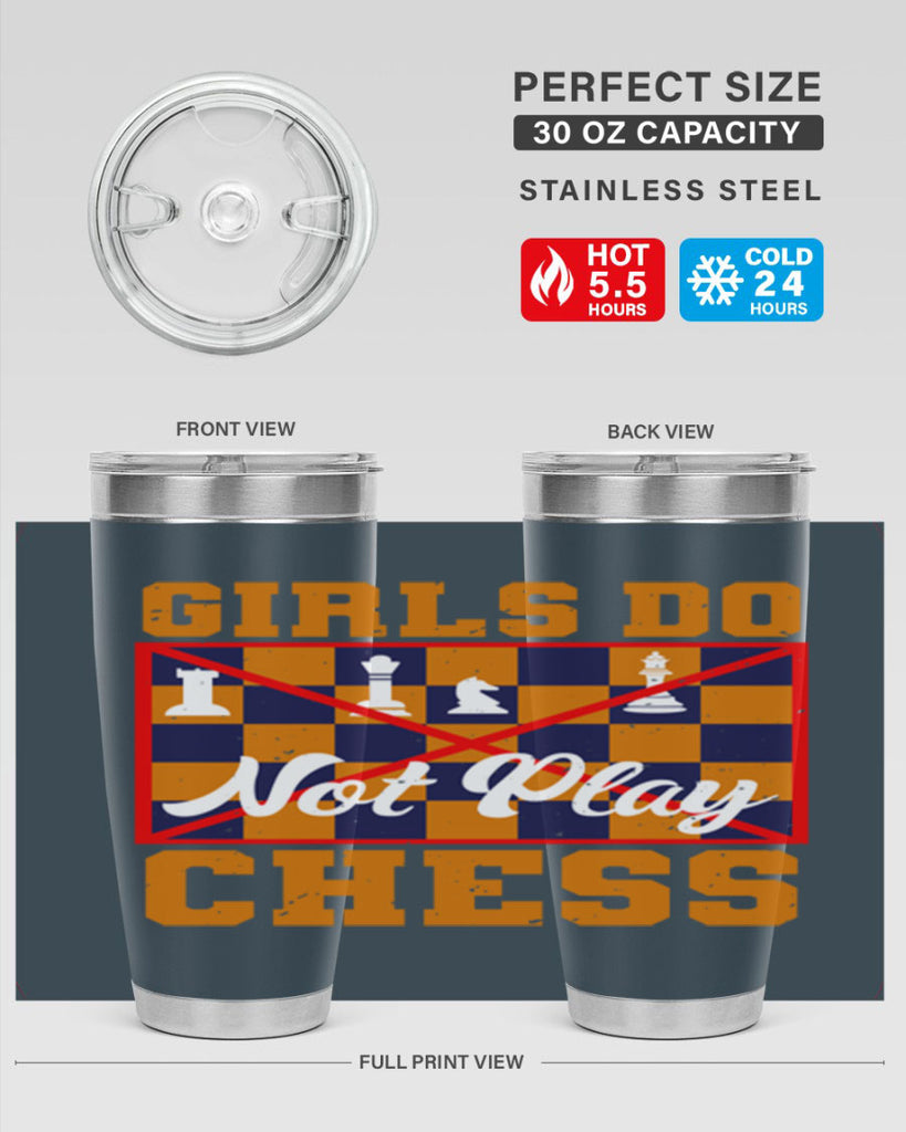 Girls do not play chess 49#- chess- Tumbler