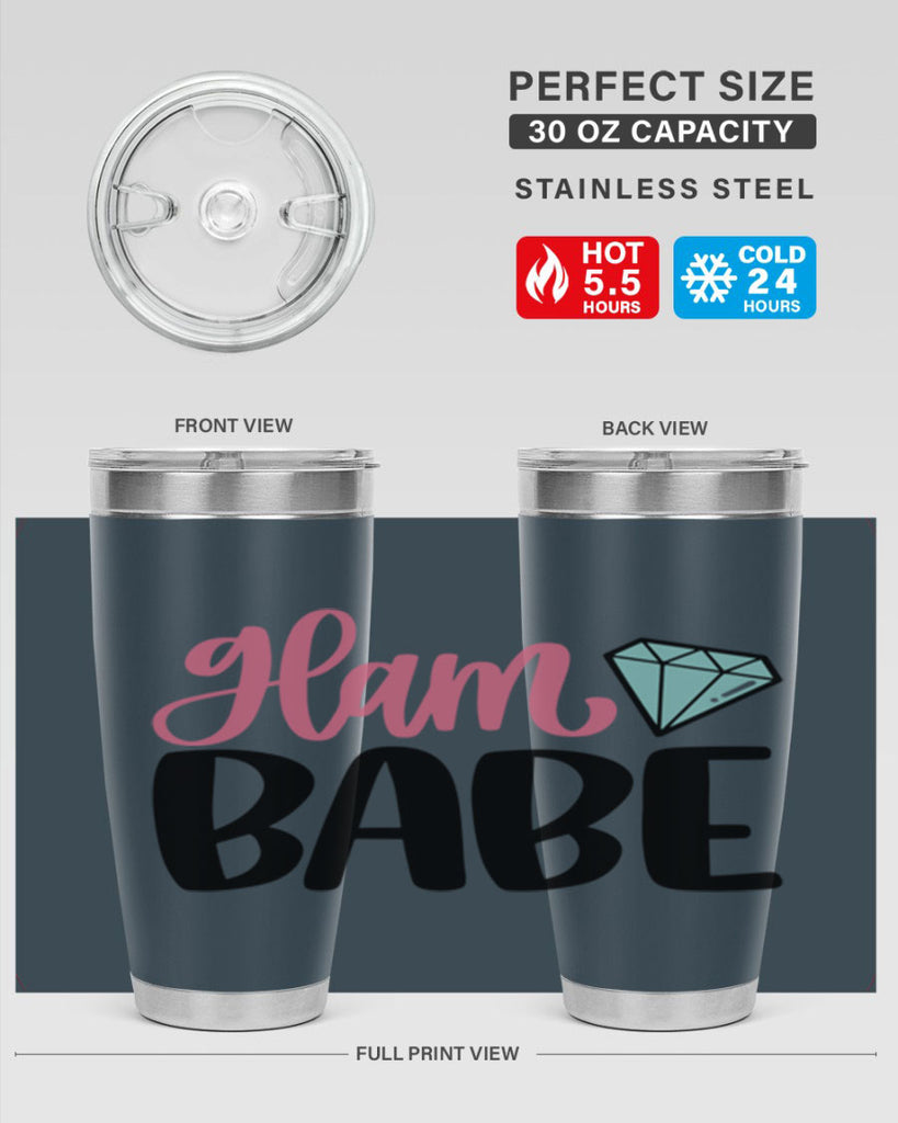 Glam Babe Style 98#- make up- Tumbler