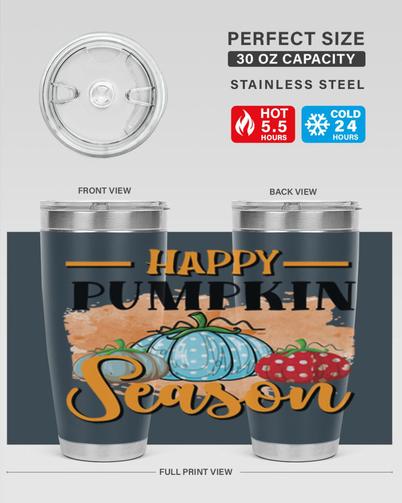 Happy pumpkin season 240#- fall- Tumbler