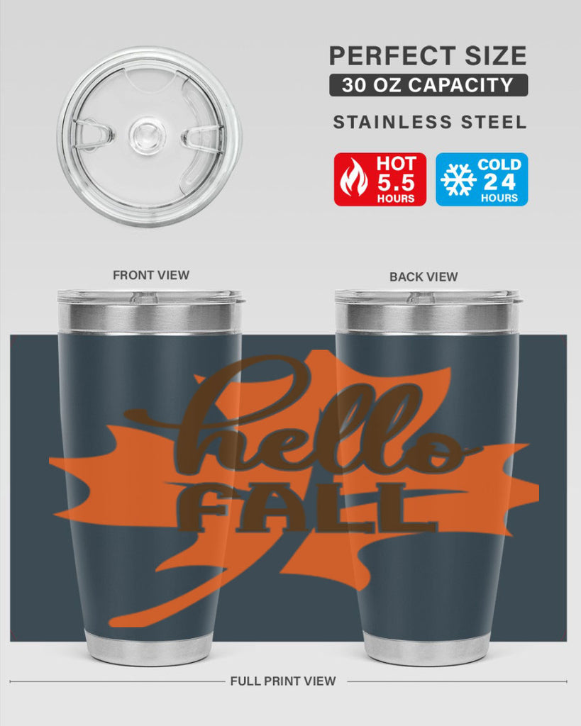 Hello Fall 273#- fall- Tumbler