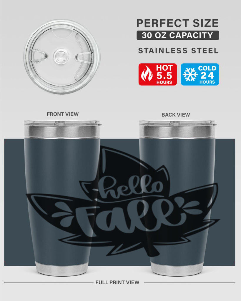 Hello Fall 494#- fall- Tumbler