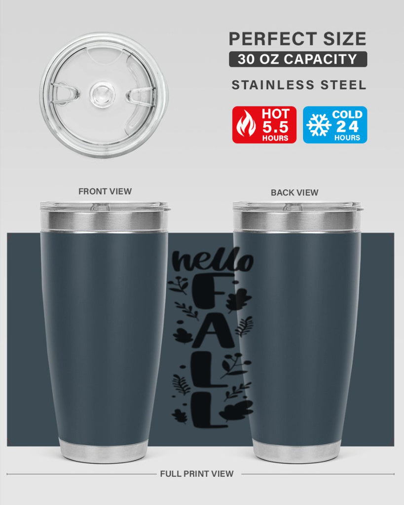 Hello Fall 495#- fall- Tumbler
