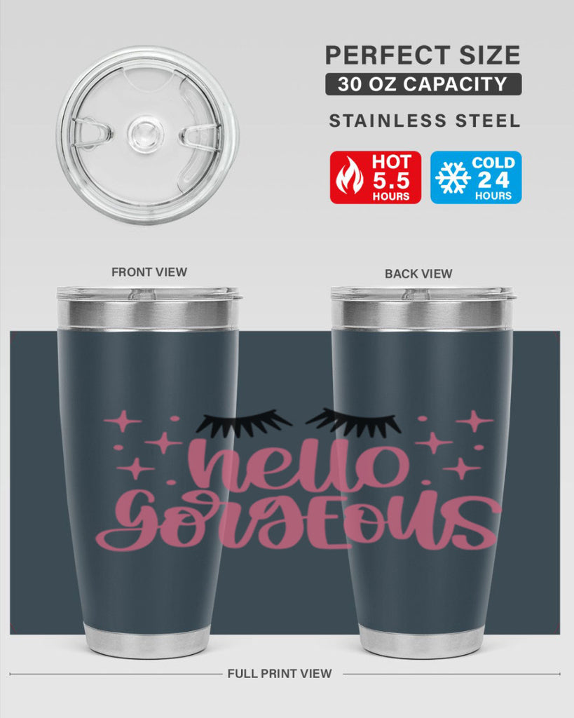 Hello Gorgeous Style 89#- make up- Tumbler
