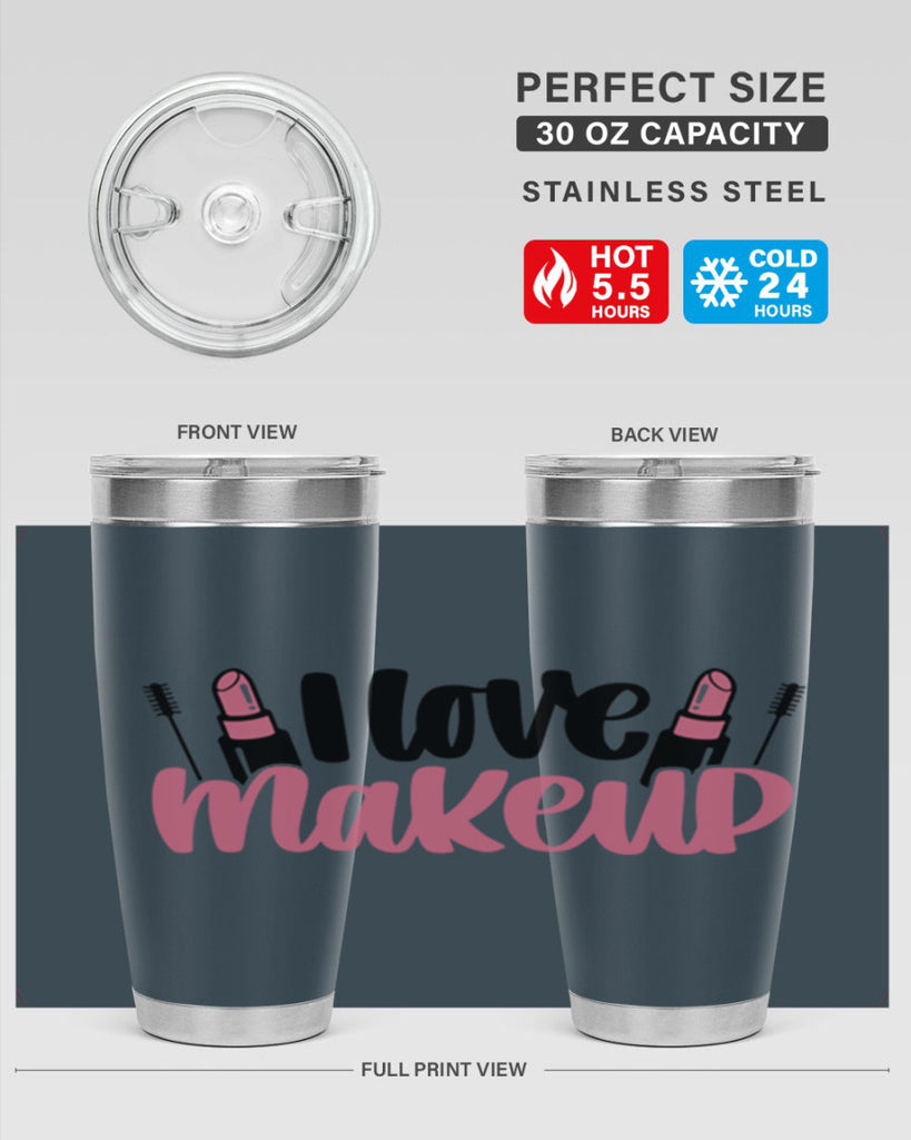 I Love Makeup Style 80#- make up- Tumbler