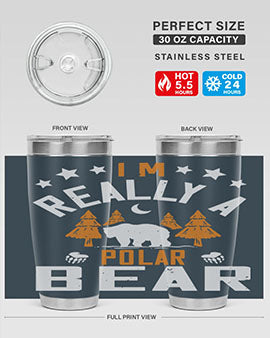 I'm really a polar bear 17#- Bears- Tumbler