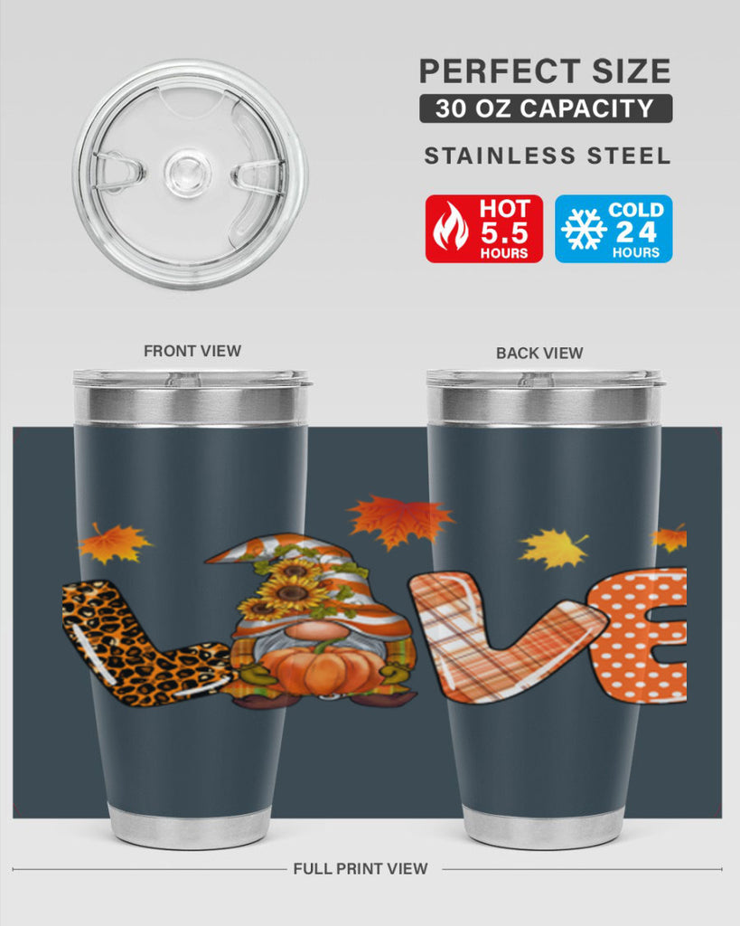 LOVEFallGnomeAutumn 416#- fall- Tumbler
