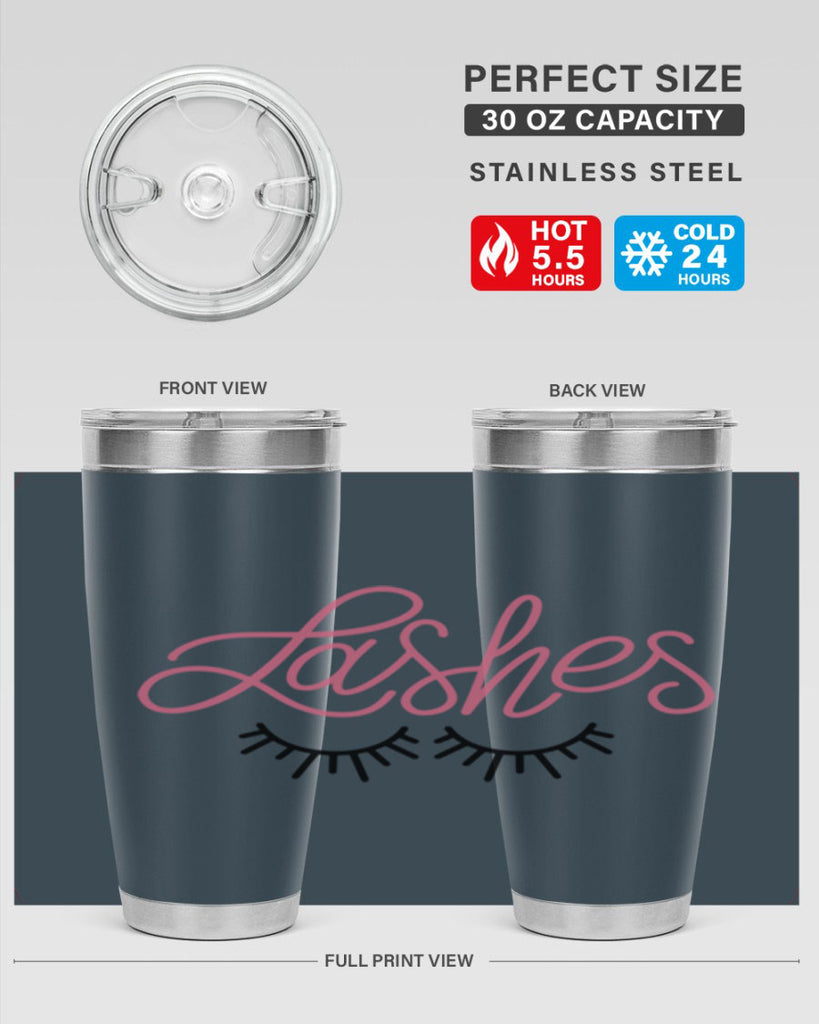 Lashes Style 63#- make up- Tumbler