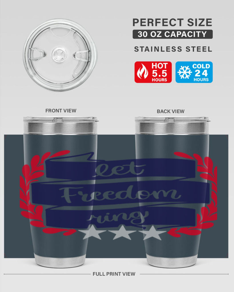 Let Freedom Ring Style 159#- Fourt Of July- Tumbler