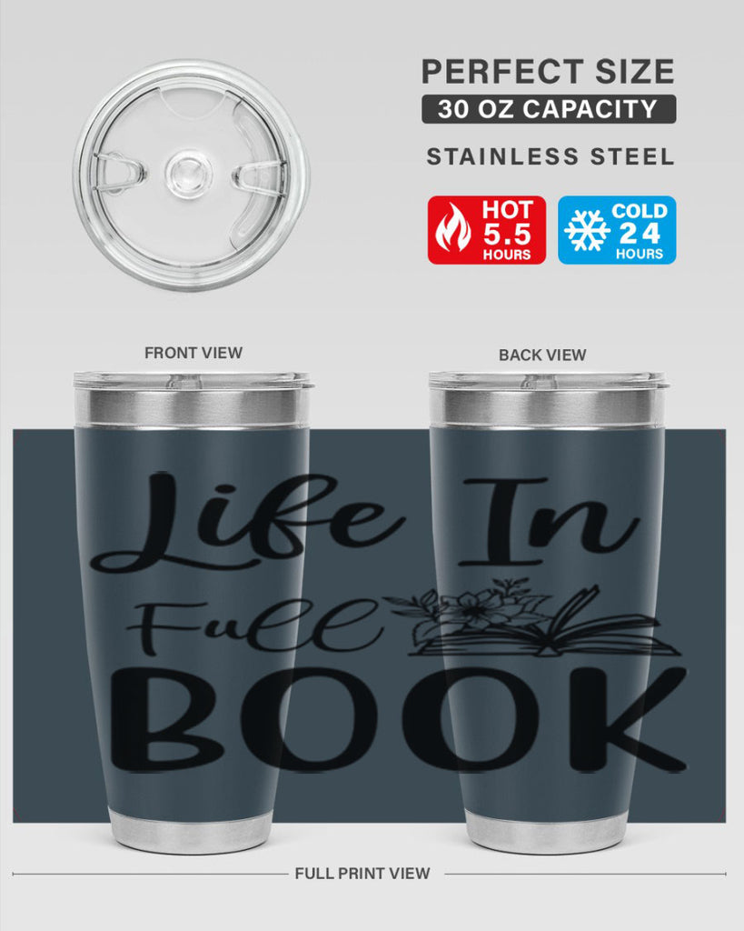 Life In Full Book 297#- spring- Tumbler