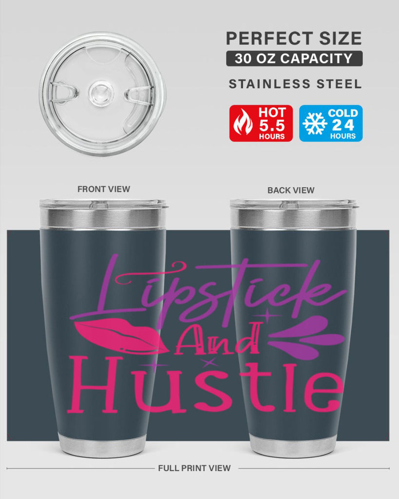 Lipstick And Hustle Style 229#- make up- Tumbler