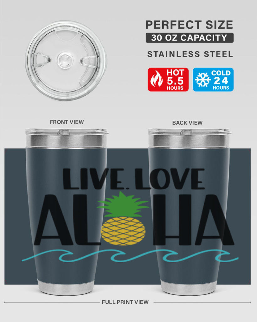 Live Love Aloha Style 30#- summer- Tumbler