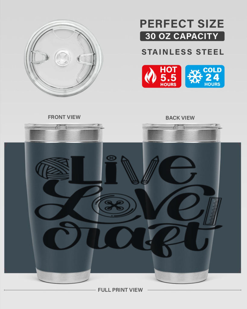 Live Love Craft 14#- crafting- Tumbler