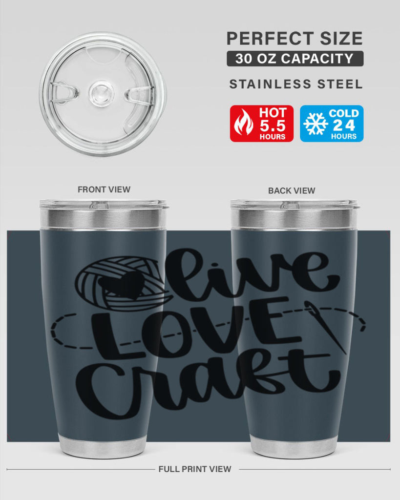 Live Love Craft 15#- crafting- Tumbler