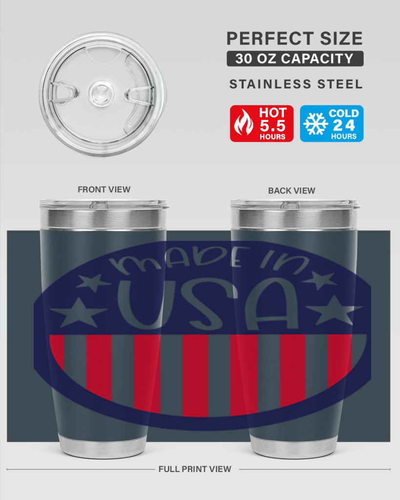 Made In USA Style 165#- Fourt Of July- Tumbler
