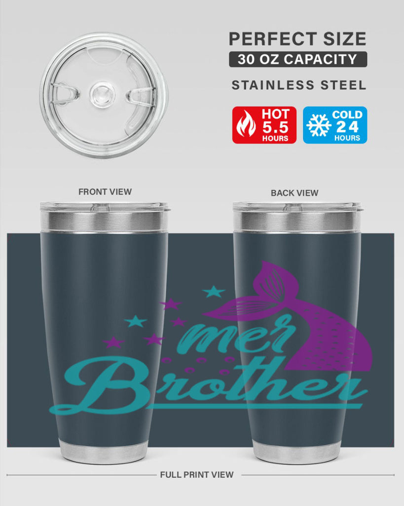 Mer Brother 323#- mermaid- Tumbler