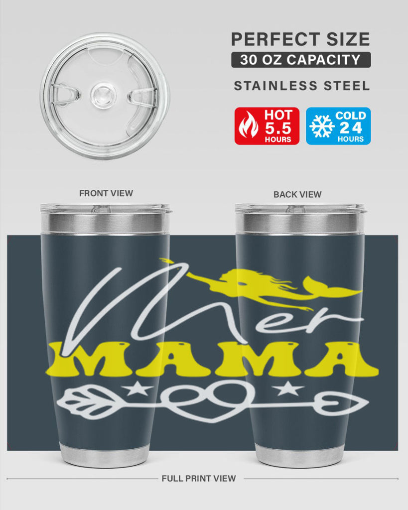 Mer Mama 332#- mermaid- Tumbler