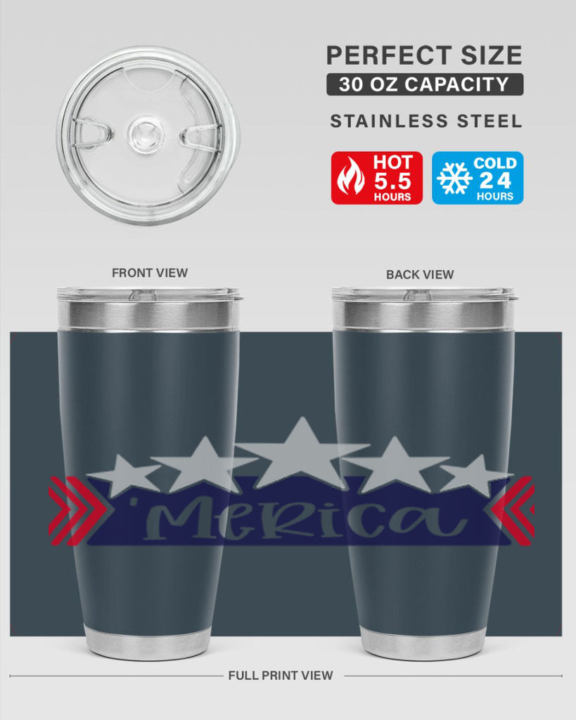 Merica Style 135#- Fourt Of July- Tumbler