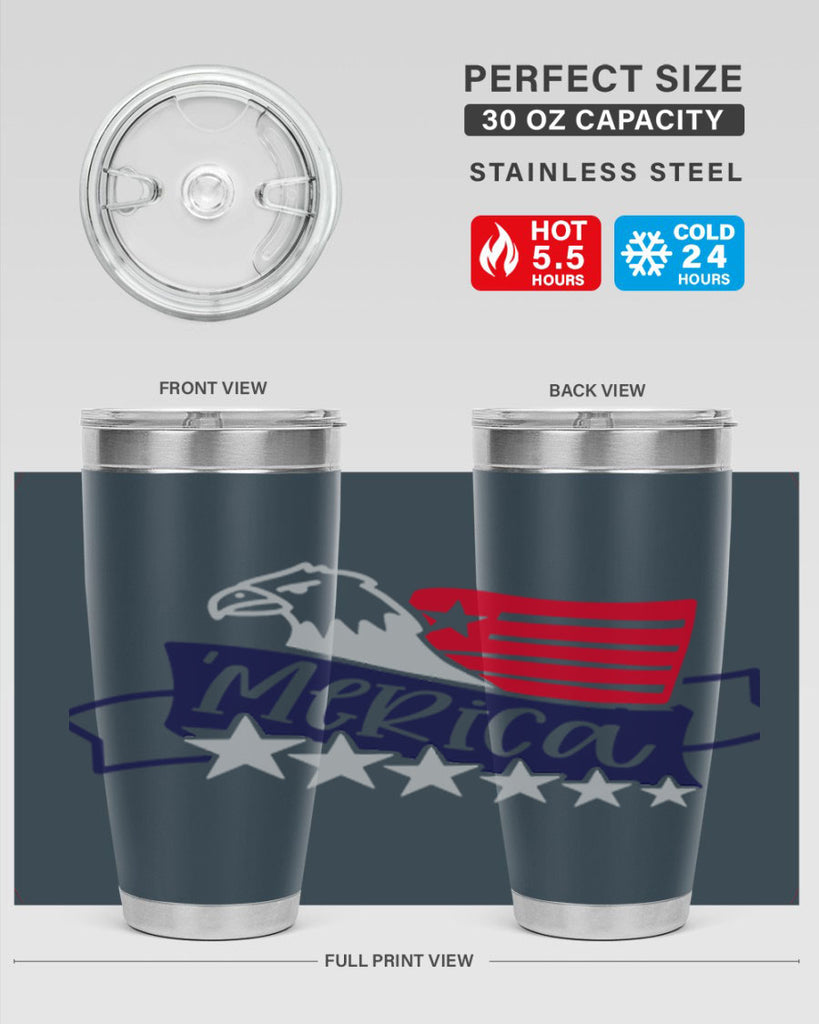Merica Style 136#- Fourt Of July- Tumbler