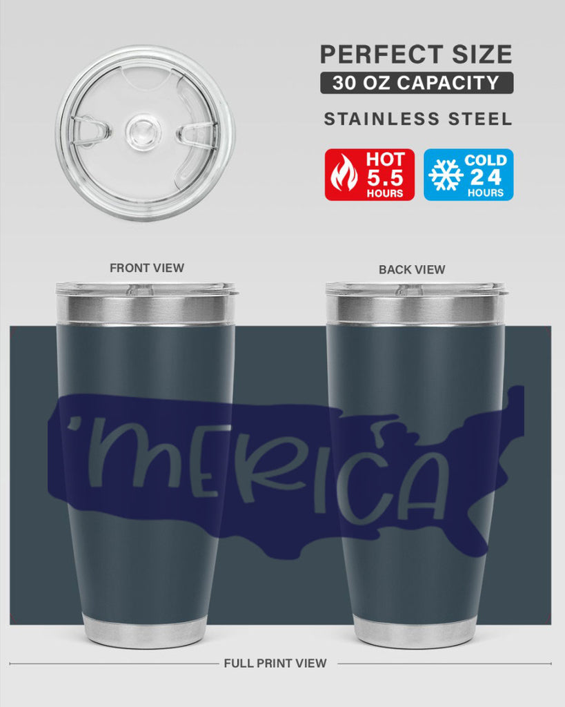 Merica Style 137#- Fourt Of July- Tumbler