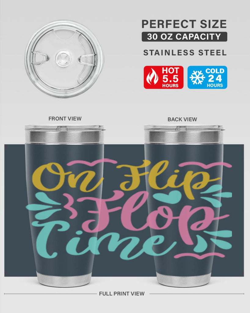 ON FLIP FLOP TIME Style 58#- summer- Tumbler