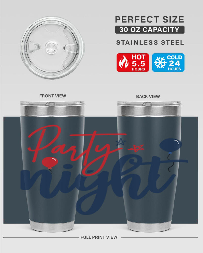 Party Night Style 84#- Fourt Of July- Tumbler