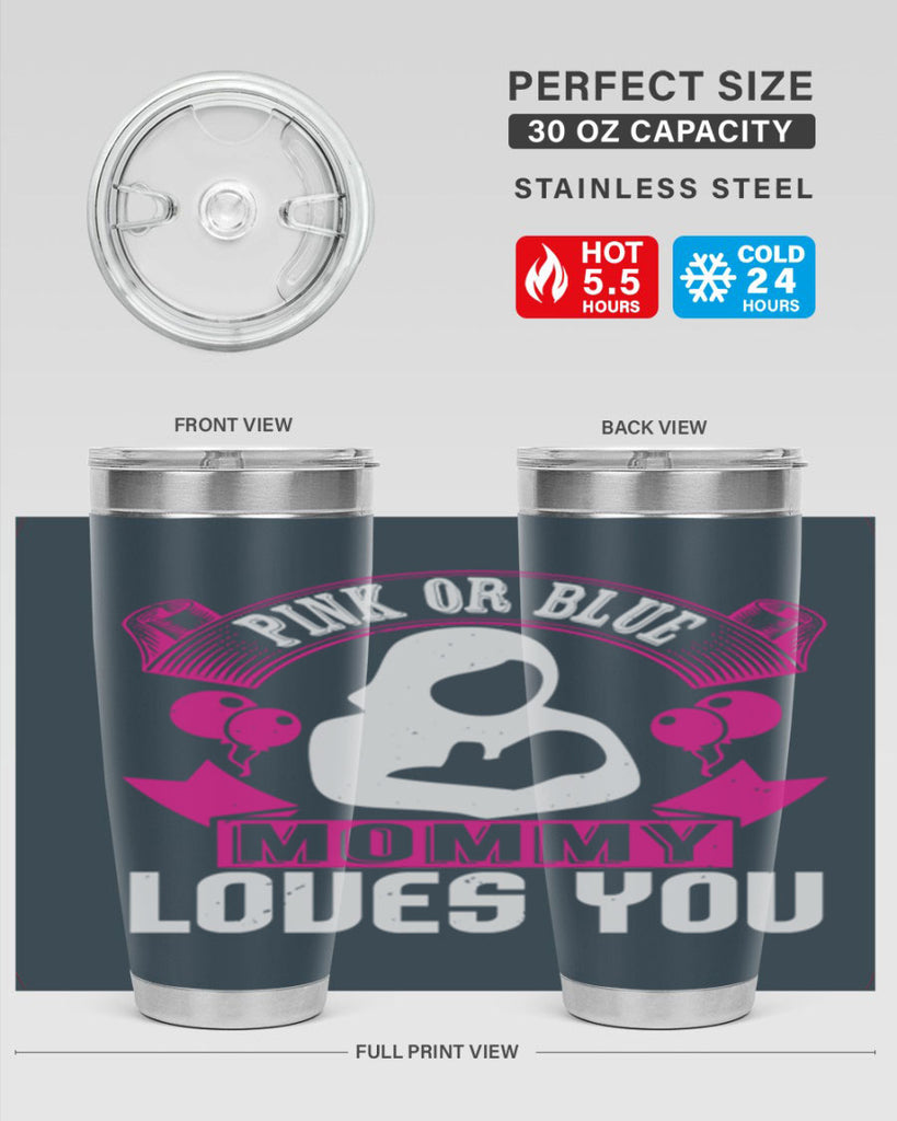 Pink or Blue Monny Loves You Style 178#- baby- tumbler