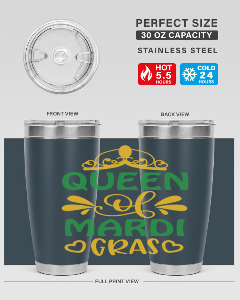 Queen Of Mardi Gras 134#- fashion- Cotton Tank