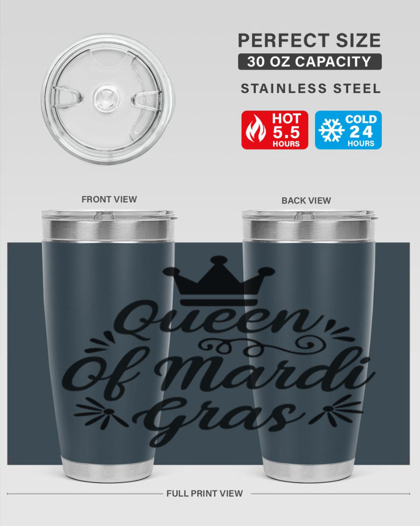 Queen Of Mardi Gras 135#- fashion- Cotton Tank