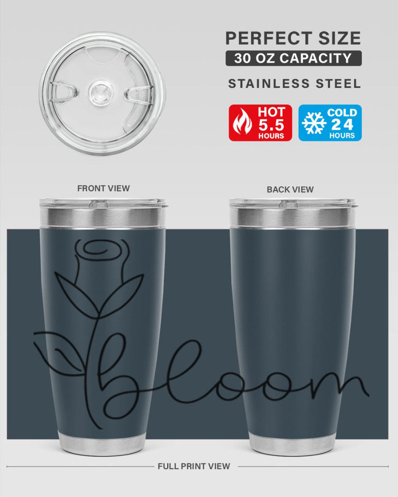 Rosebud line bloom400#- spring- Tumbler