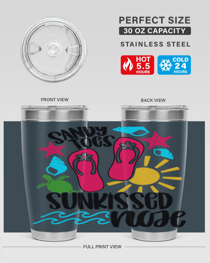 Sandy Toes Sunkissed Nose Style 27#- summer- Tumbler