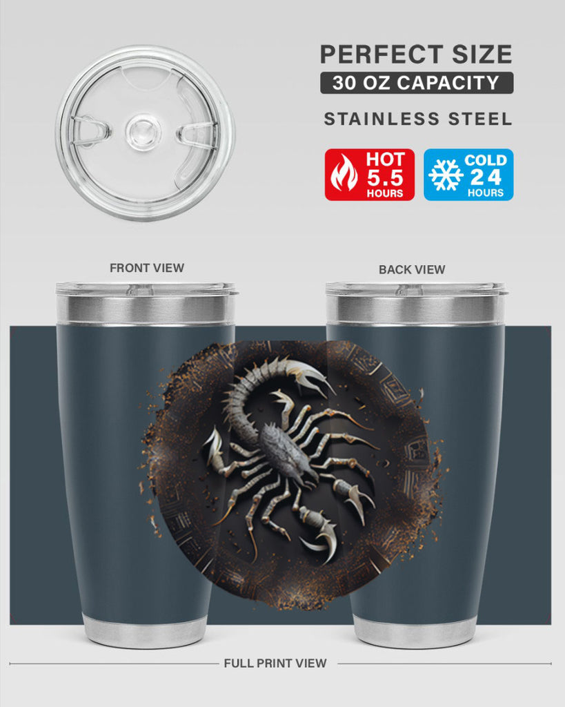 Scorpius 467#- zodiac- Tumbler