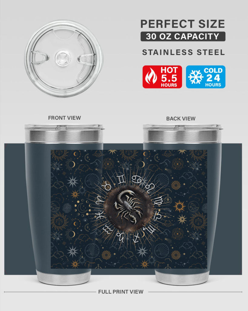 Scorpius Straight 466#- zodiac- Tumbler
