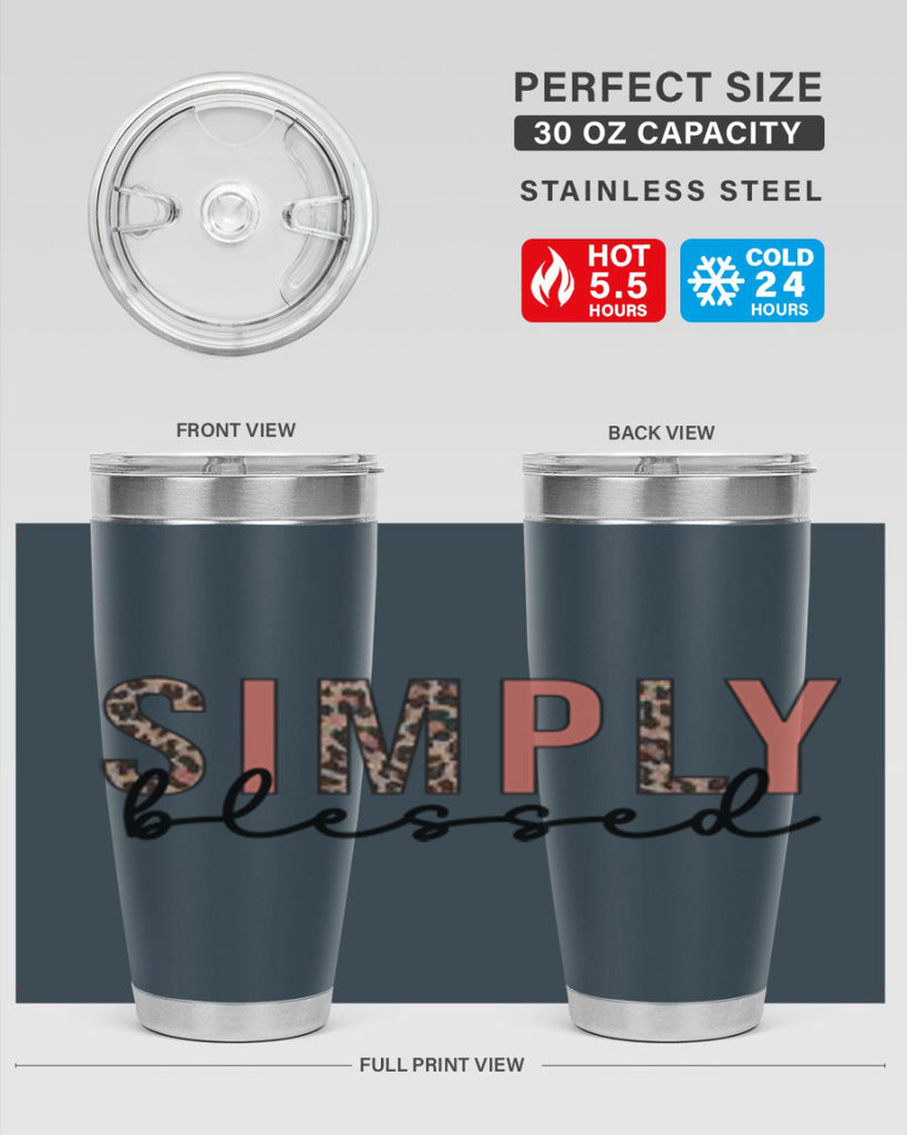 Simply blessed 575#- fall- Tumbler